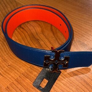Tory Burch woman’s Dual-Tone Blue and Orange Belt